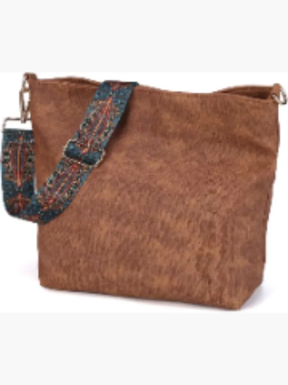 Slouchy Hobo Bag Faux Leather Crossbody Purse Zipper Gold-Tone Hardware